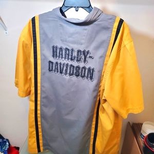 Genuine Harley-Davidson Men's XL Button Down Mechanics Short Sleeve Shirt